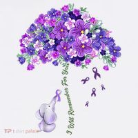 Elephant Alzheimers Flower Family Support Mousepad thumb 1