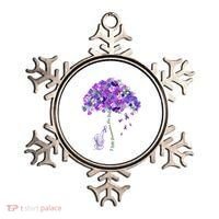 Elephant Alzheimers Flower Family Support Ornament thumb 0