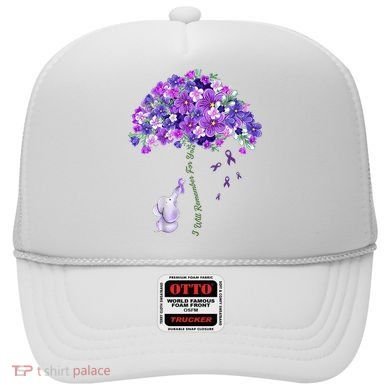 Elephant Alzheimers Flower Family Support Hat