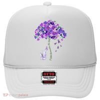 Elephant Alzheimers Flower Family Support Hat thumb 0
