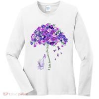 Elephant Alzheimers Flower Family Support Women's Long Sleeve Shirt thumb 0
