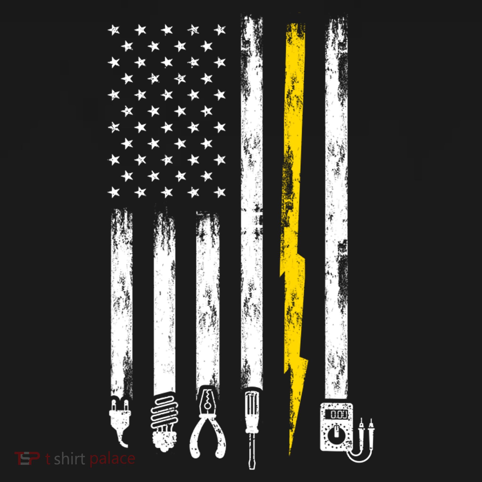 Electrician American Flag USA Backpack