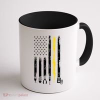 Electrician American Flag USA Coffee Mug thumb 1