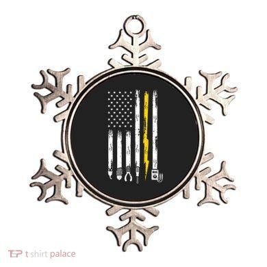 Electrician American Flag USA Ornament