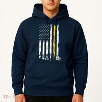 Electrician American Flag USA Hoodie thumb 2