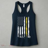 Electrician American Flag USA Women's Tank Top thumb 3