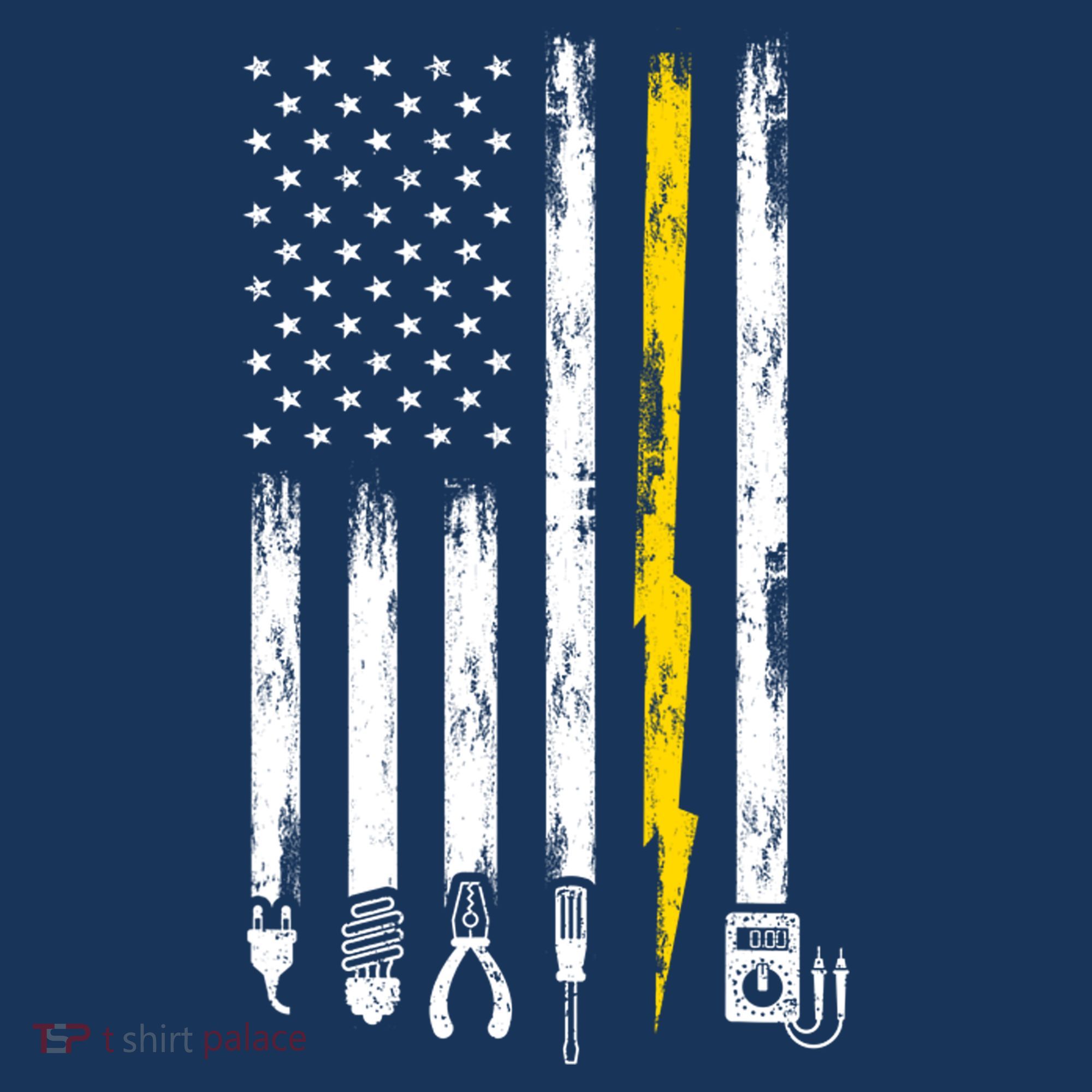 Electrician American Flag USA Women's Tank Top