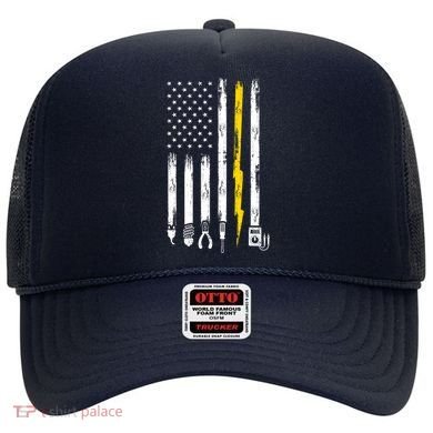 Electrician American Flag USA Hat