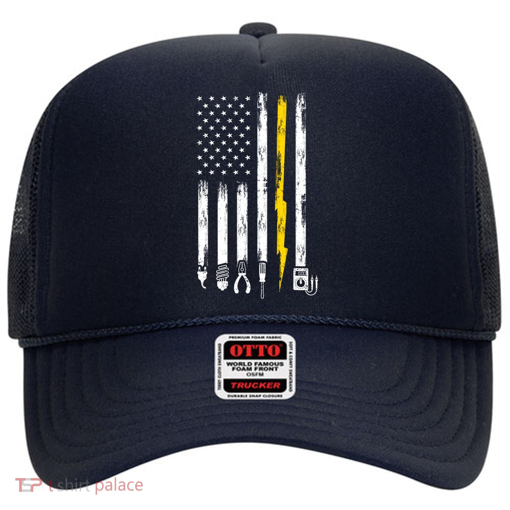 Electrician American Flag USA Hat