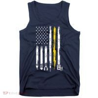 Electrician American Flag USA Tank Top thumb 0