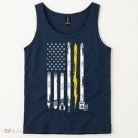 Electrician American Flag USA Tank Top thumb 2