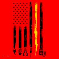 Electrician American Flag USA Santa Hat thumb 1