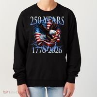 Eagle American Flag 250 Years 1776-2026 250th Birthday America Women's Sweatshirt thumb 0