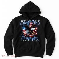 Eagle American Flag 250 Years 1776-2026 250th Birthday America Hoodie thumb 0