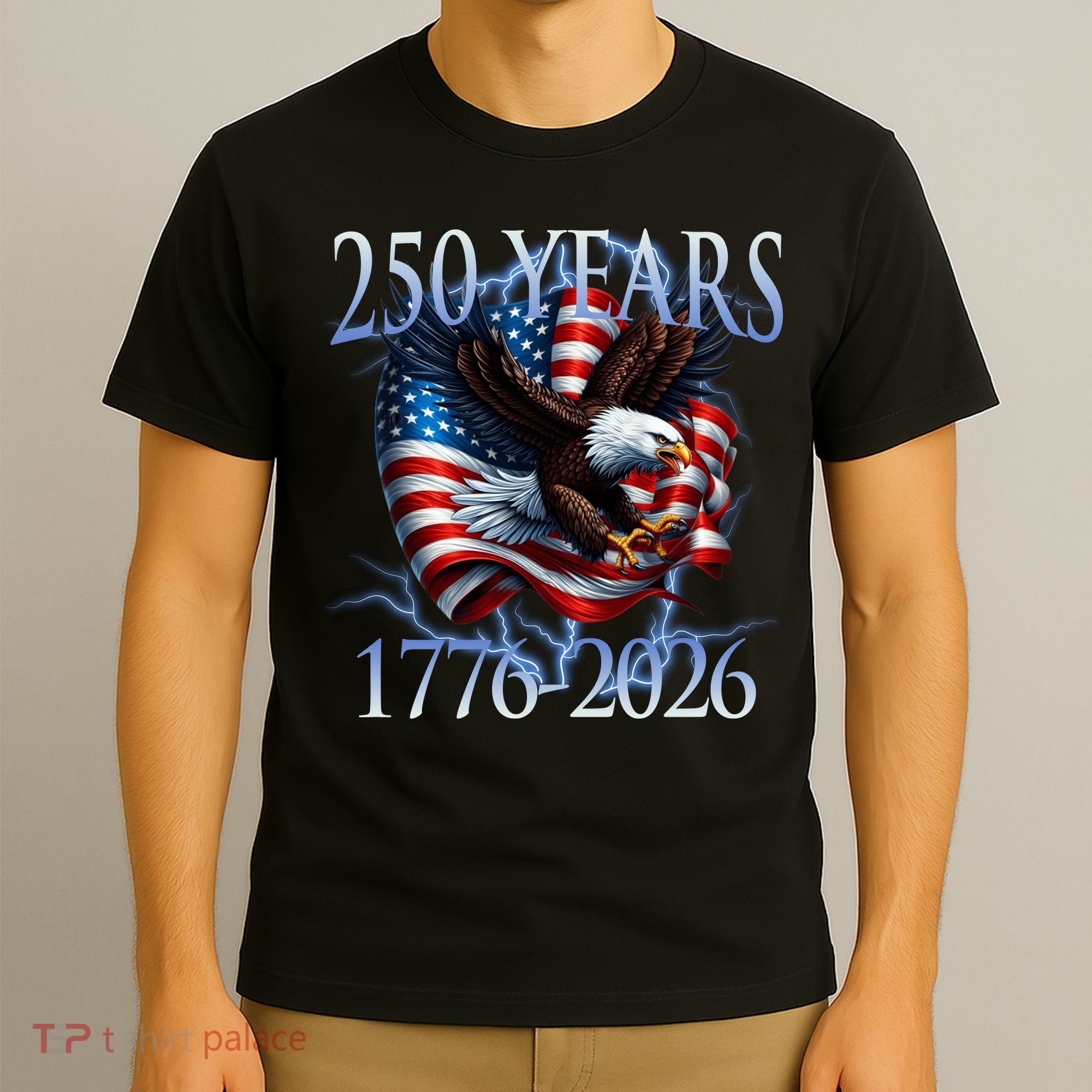 Eagle American Flag 250 Years 1776-2026 250th Birthday America T-Shirt