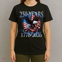 Eagle American Flag 250 Years 1776-2026 250th Birthday America T-Shirt thumb 4