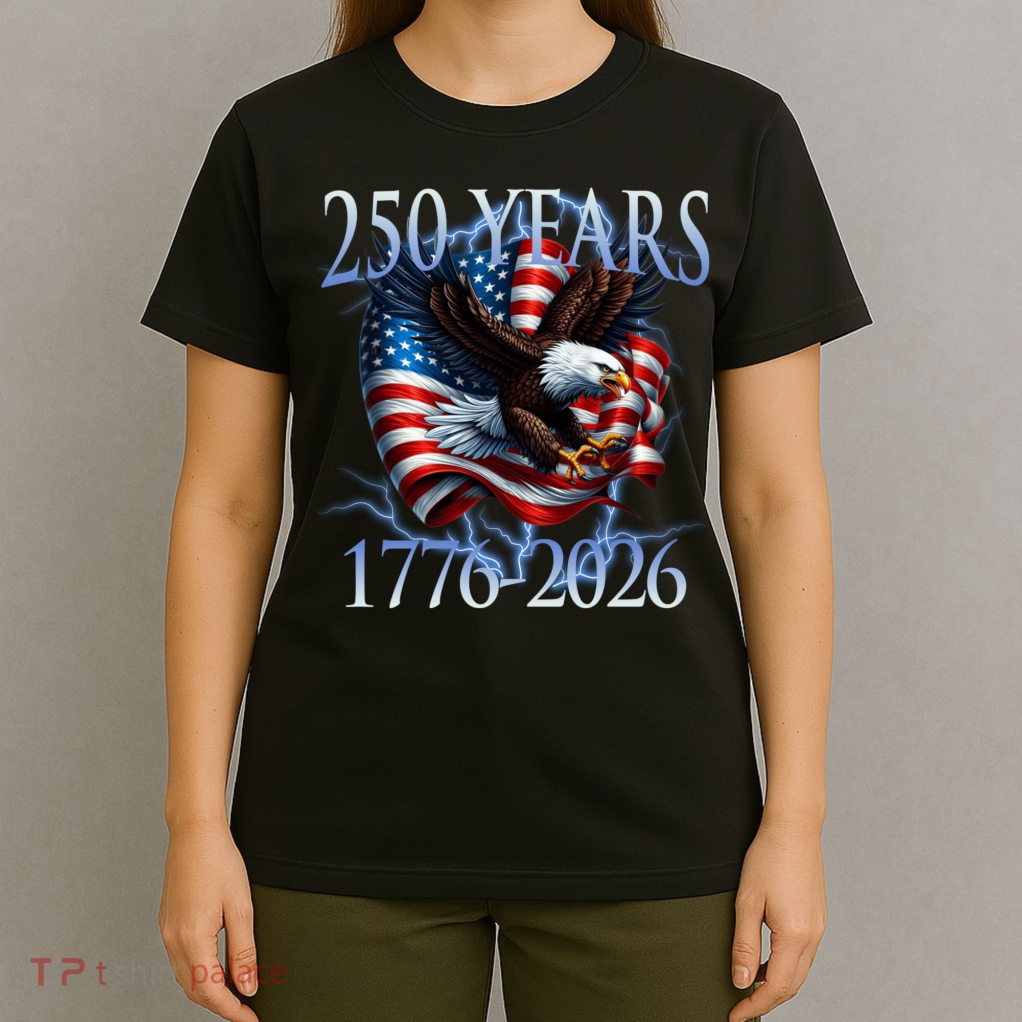 Eagle American Flag 250 Years 1776-2026 250th Birthday America T-Shirt