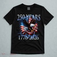 Eagle American Flag 250 Years 1776-2026 250th Birthday America T-Shirt thumb 5
