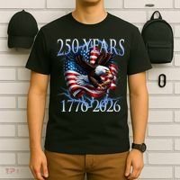 Eagle American Flag 250 Years 1776-2026 250th Birthday America T-Shirt thumb 6