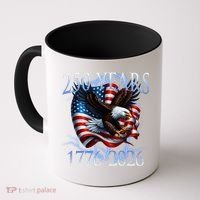Eagle American Flag 250 Years 1776-2026 250th Birthday America Coffee Mug thumb 0
