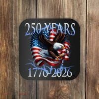 Eagle American Flag 250 Years 1776-2026 250th Birthday America Coaster thumb 0