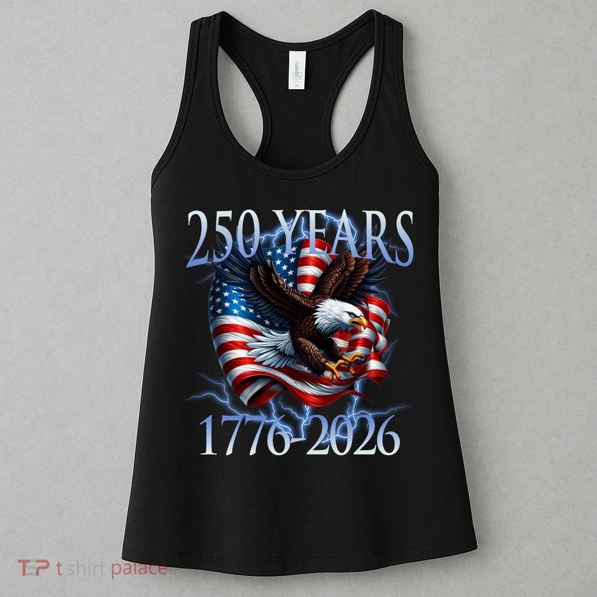 Eagle American Flag 250 Years 1776-2026 250th Birthday America Women's Tank Top