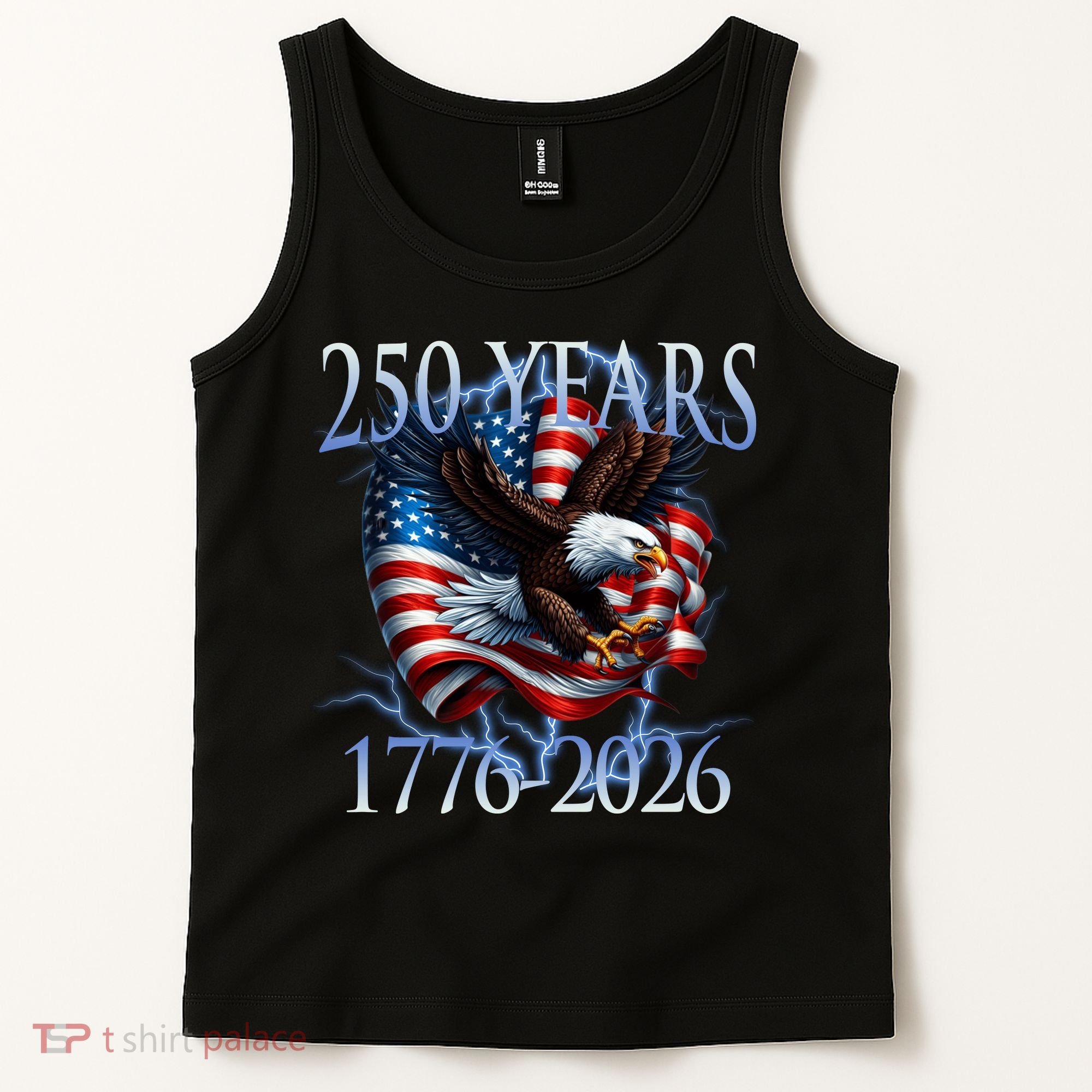 Eagle American Flag 250 Years 1776-2026 250th Birthday America Tank Top