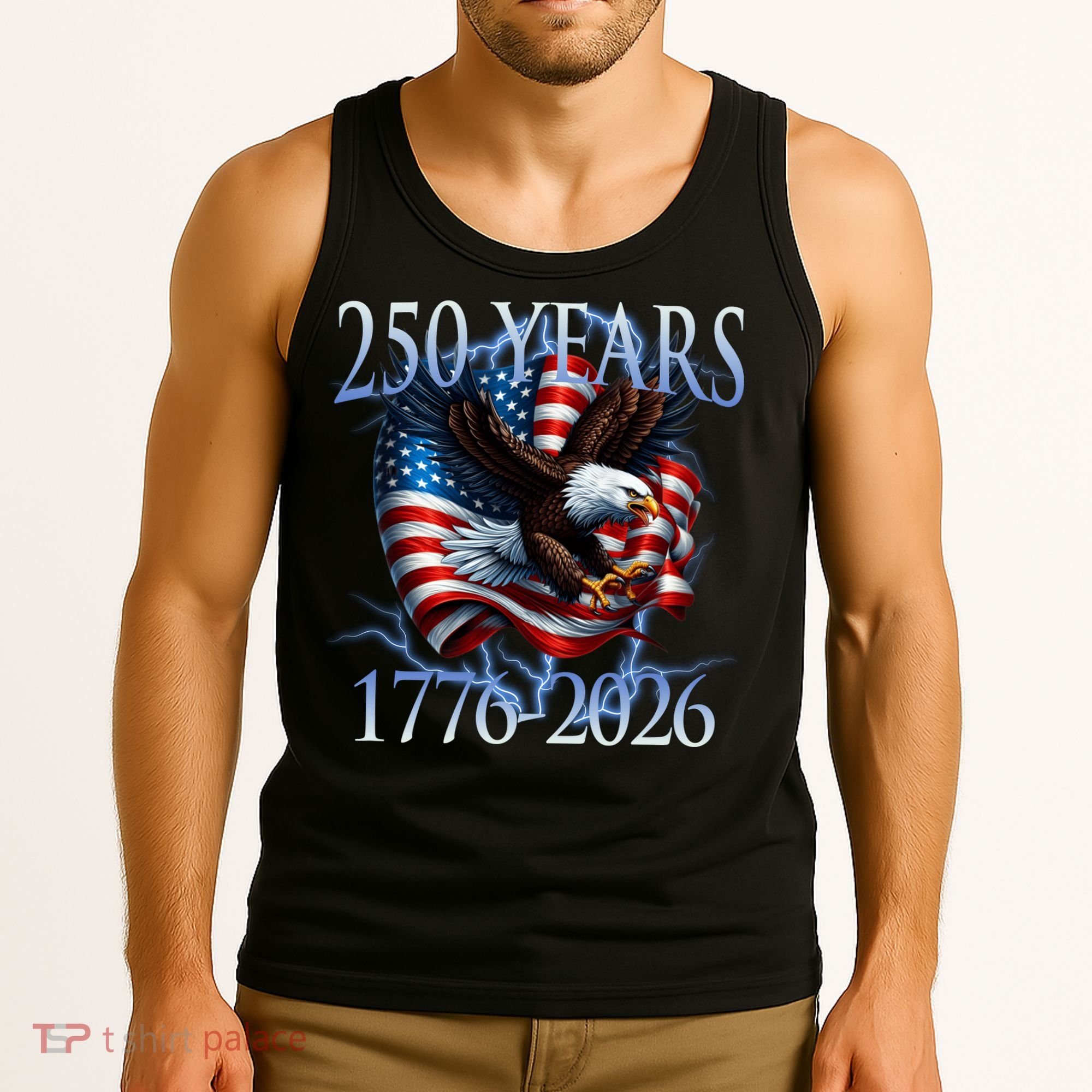Eagle American Flag 250 Years 1776-2026 250th Birthday America Tank Top