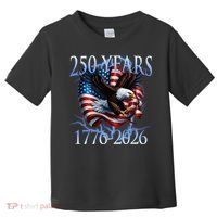 Eagle American Flag 250 Years 1776-2026 250th Birthday America Toddler T-Shirt thumb 0