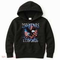 Eagle American Flag 250 Years 1776-2026 250th Birthday America Kids Hoodie thumb 0
