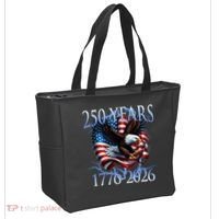 Eagle American Flag 250 Years 1776-2026 250th Birthday America Tote Bag thumb 2
