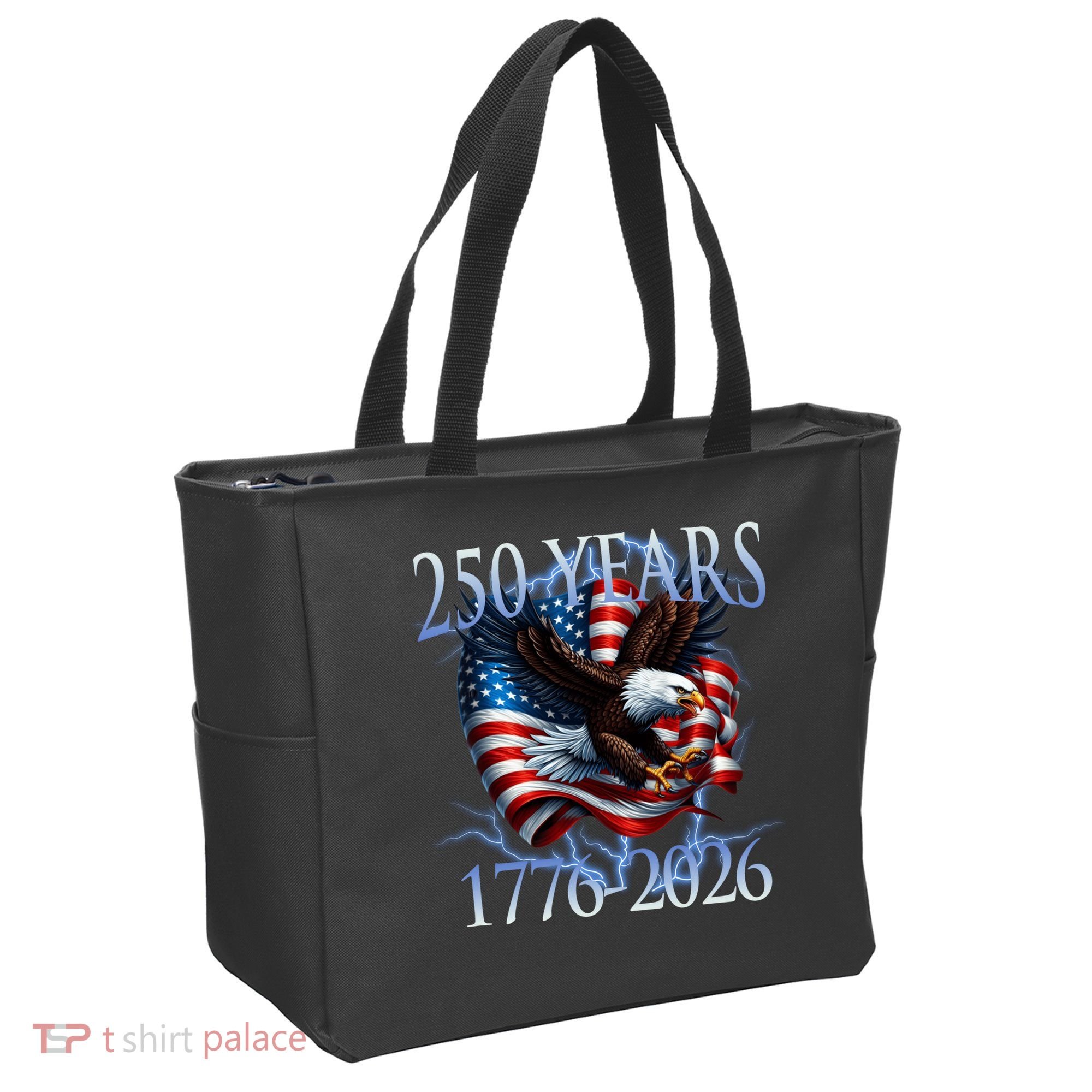 Eagle American Flag 250 Years 1776-2026 250th Birthday America Tote Bag