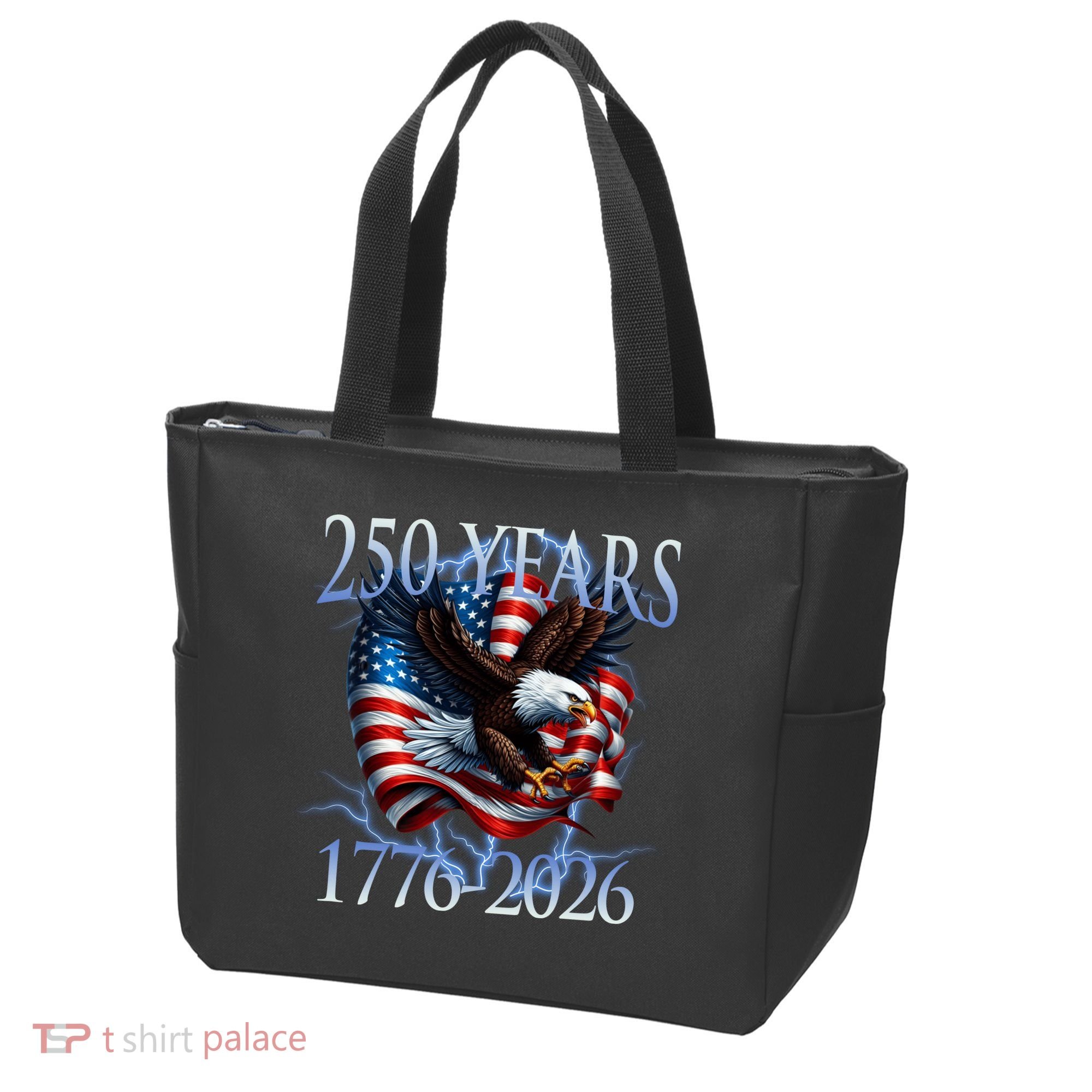 Eagle American Flag 250 Years 1776-2026 250th Birthday America Tote Bag
