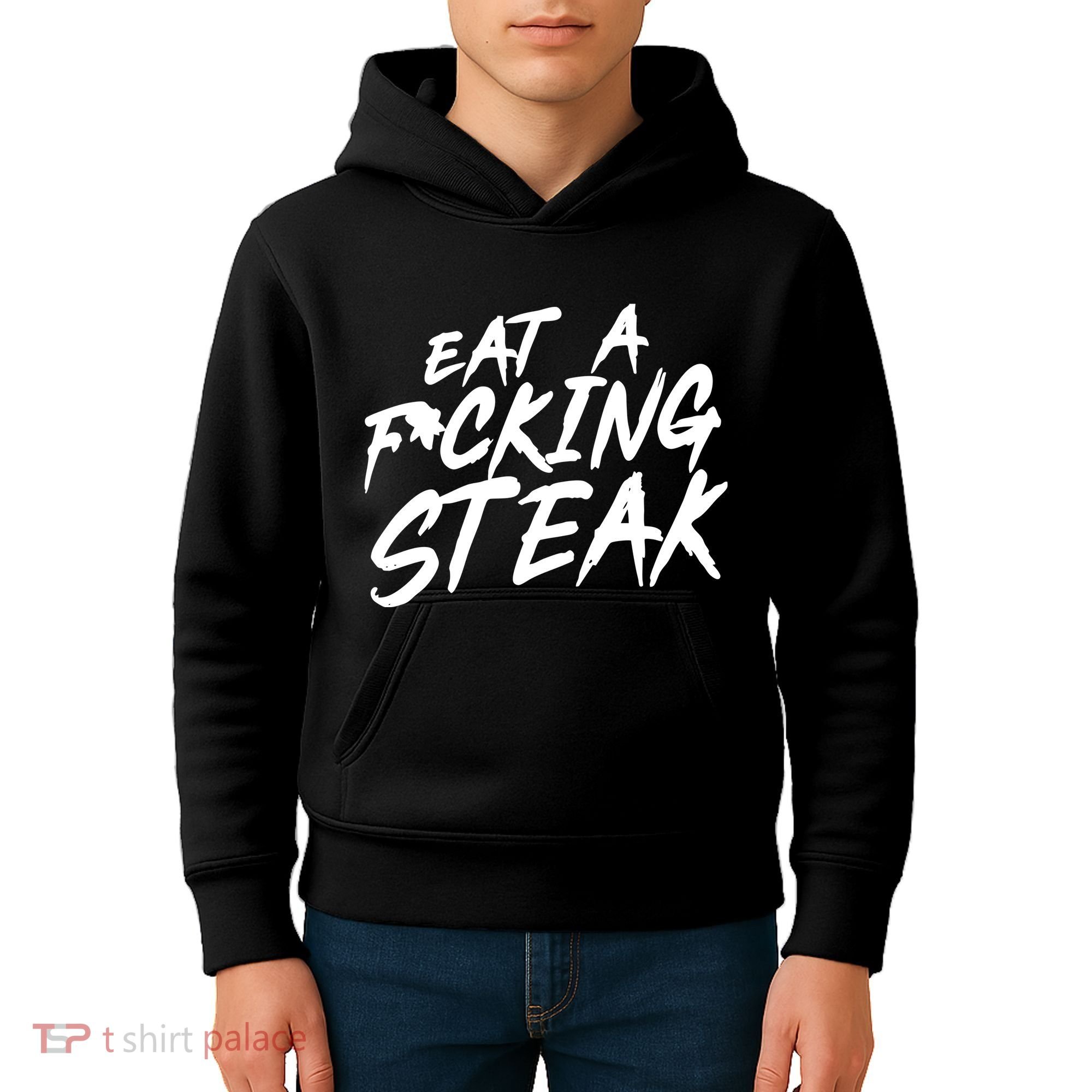 Eat A Fucking Steak Kids Hoodie