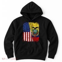 Ecuadorian American Flag Half USA Ecuador Root Proud Hoodie thumb 0