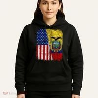 Ecuadorian American Flag Half USA Ecuador Root Proud Hoodie thumb 5