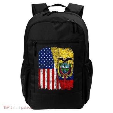 Ecuadorian American Flag Half USA Ecuador Root Proud Backpack
