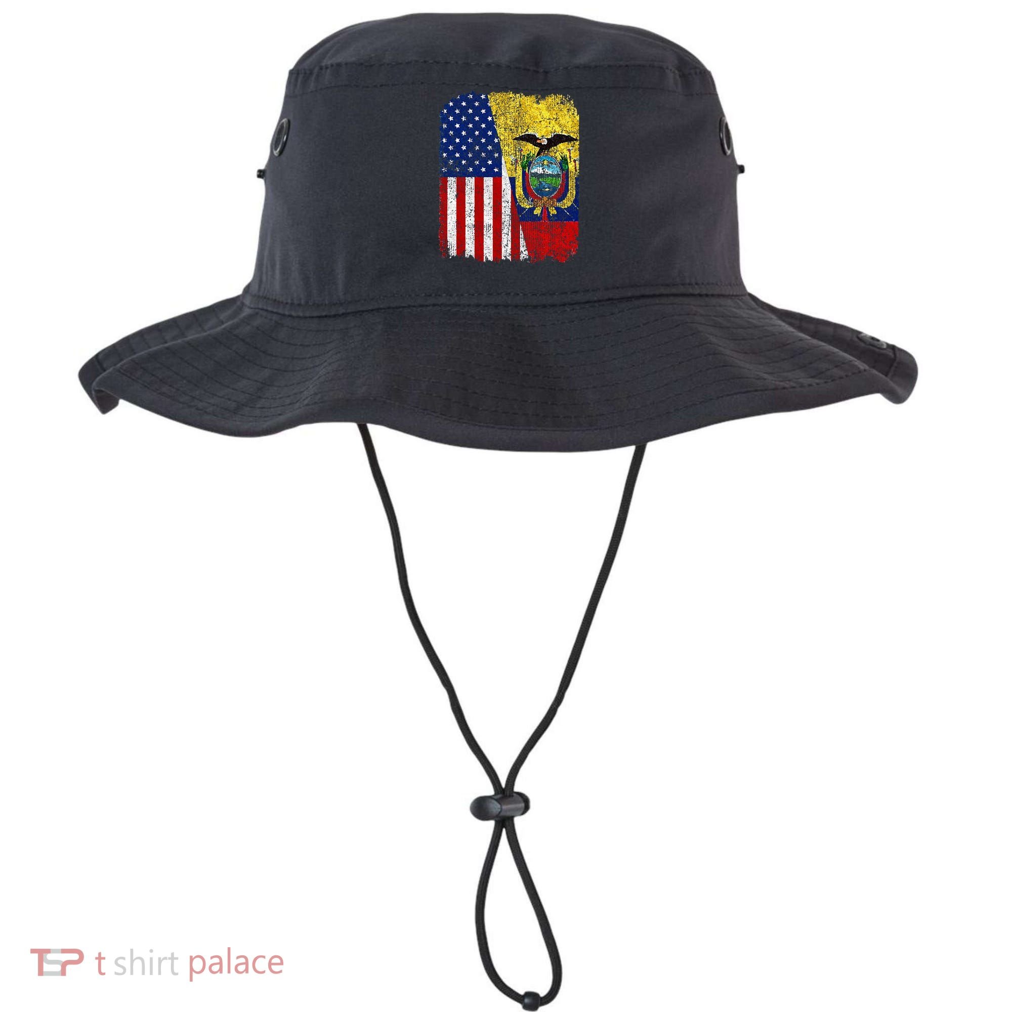 Ecuadorian American Flag Half USA Ecuador Root Proud Bucket Hat