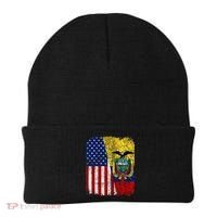 Ecuadorian American Flag Half USA Ecuador Root Proud Beanie thumb 0
