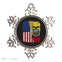 Ecuadorian American Flag Half USA Ecuador Root Proud Ornament thumb 0