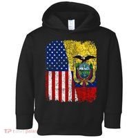 Ecuadorian American Flag Half USA Ecuador Root Proud Toddler Hoodie thumb 0