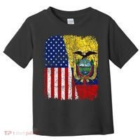 Ecuadorian American Flag Half USA Ecuador Root Proud Toddler T-Shirt thumb 0