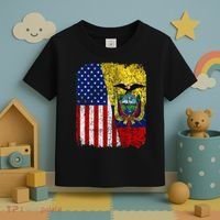 Ecuadorian American Flag Half USA Ecuador Root Proud Toddler T-Shirt thumb 3