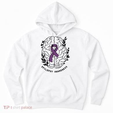 Epilepsy Awareness For Epilepsy Warrior Purple Ribbon Neurodiversity Hoodie