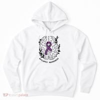 Epilepsy Awareness For Epilepsy Warrior Purple Ribbon Neurodiversity Hoodie thumb 0