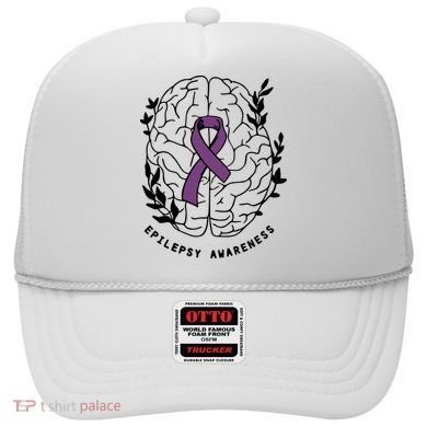 Epilepsy Awareness For Epilepsy Warrior Purple Ribbon Neurodiversity Hat