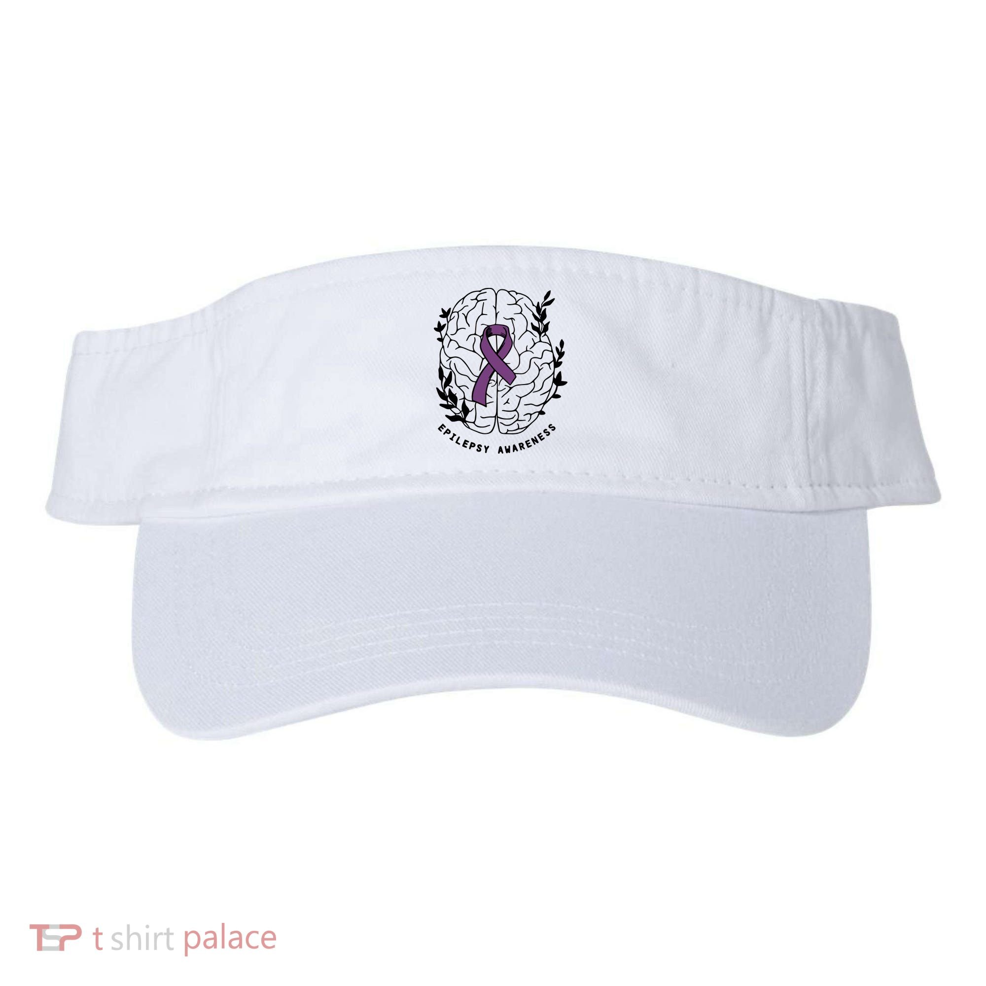 Epilepsy Awareness For Epilepsy Warrior Purple Ribbon Neurodiversity Visor