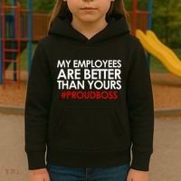 Employee Appreciation Gifts Funny Boss Gift Kids Hoodie thumb 3