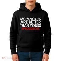 Employee Appreciation Gifts Funny Boss Gift Kids Hoodie thumb 4