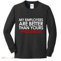 Employee Appreciation Gifts Funny Boss Gift Kids Long Sleeve Shirt thumb 0